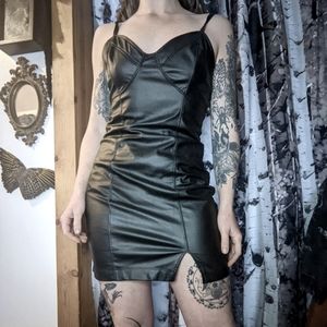 Intimately Free People Faux Leather Mini Dress